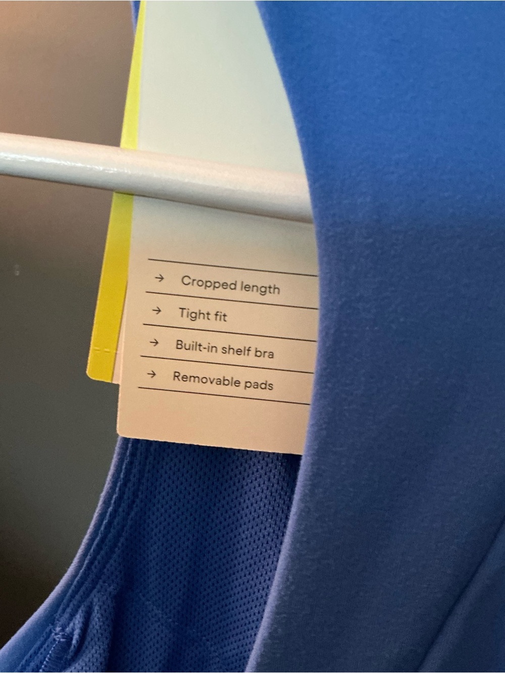 Blue Racerback Tank - Smooth Stretch - Picture 4 of 4